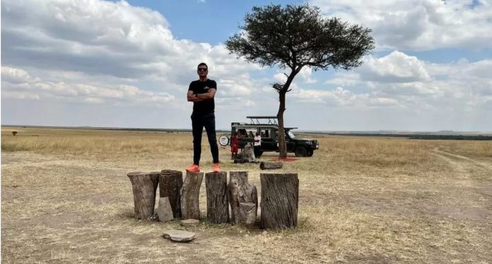 Zulfiqar Ahmad Khan in Kenya's Maasai Mara, days before he disappeared in July